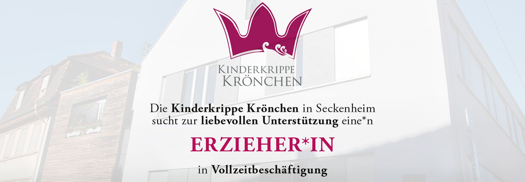 Erzieher*in in Vollzeit gesucht!